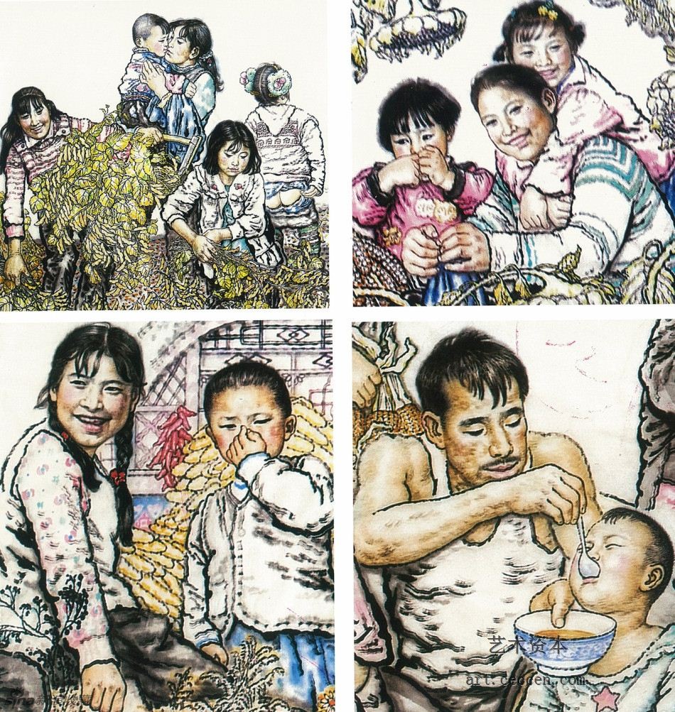 长卷黄土地的主人之一 黄土娃娃局部一
